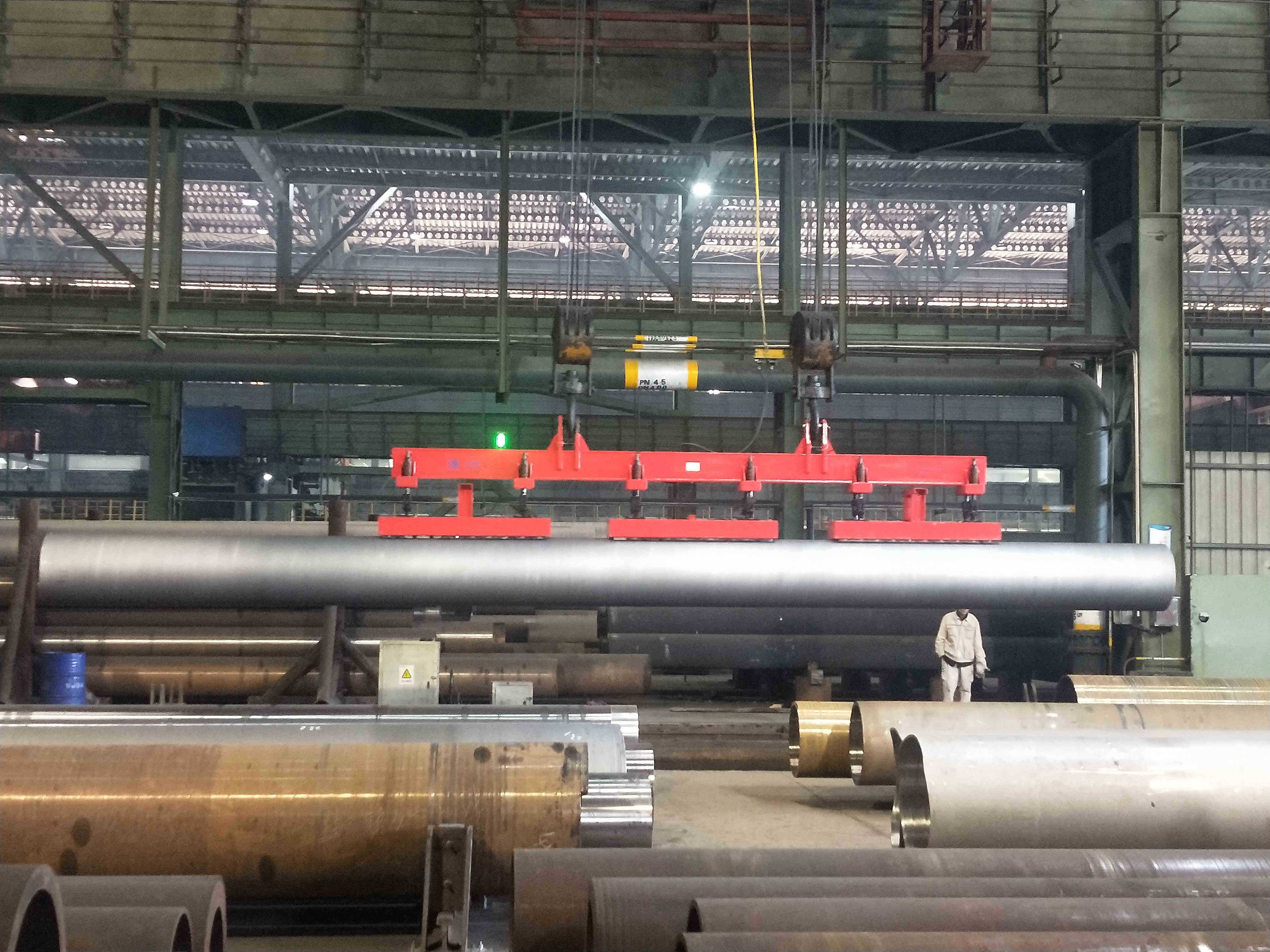 超長鋼管電永磁吊具，千豪品牌