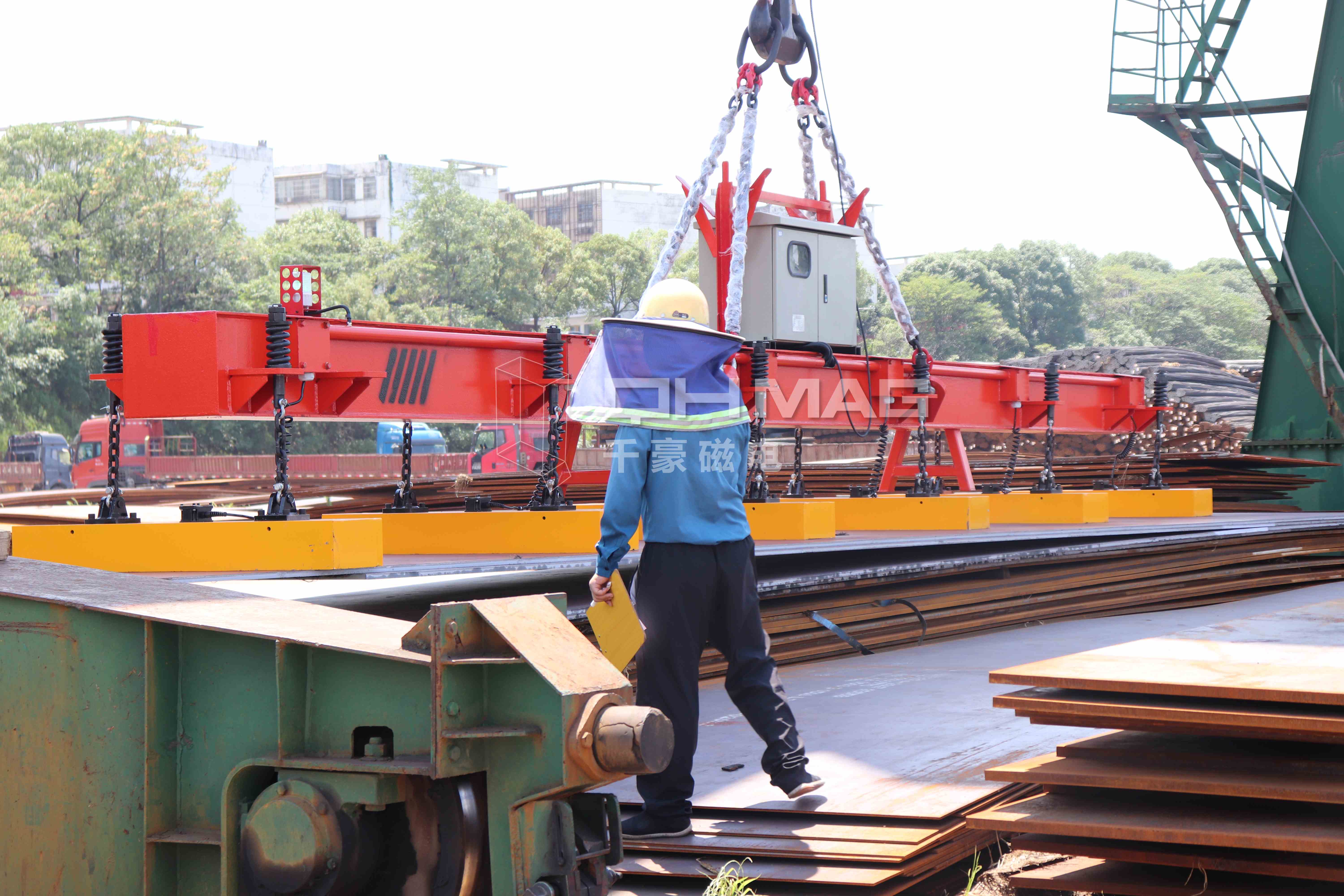 千豪鋼板電永磁吊具，起重電永磁鐵